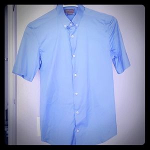 Zara Men's Sky Blue Button-down Shirt